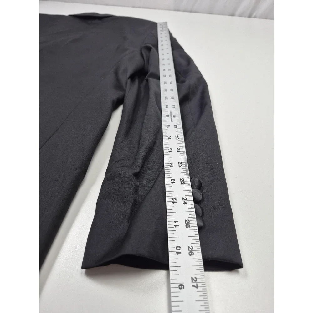 Joseph Abboud Tuxedo Suit Mens 44 Long Black Wool Super 120s 2 Piece 38x36 NWT